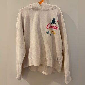 Roots kids girls pull over hoodie sweatshirt sz XL 11-12